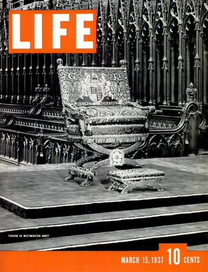 Westminster Abbey 15 Mar 1937 Copyright Life Magazine | Life Magazine BW Photo Covers 1936-1970