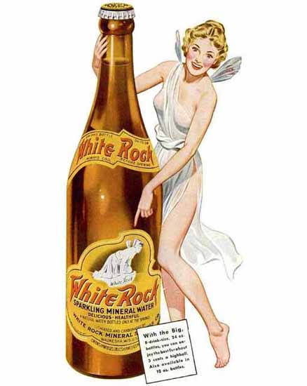 White Rock Ad Mineral Water Sex Appeal | Sex Appeal Vintage Ads and Covers 1891-1970