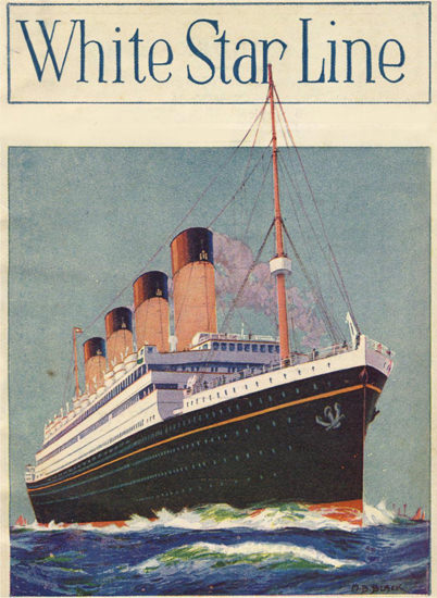 White Star Line Olympic 1926 | Vintage Travel Posters 1891-1970