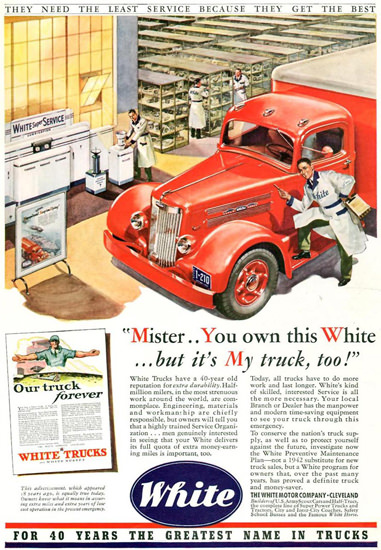 White Trucks 1942 | Vintage Cars 1891-1970