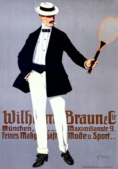 Wilhelm Braun Cie Muenchen Mode Sport Tennis | Sex Appeal Vintage Ads and Covers 1891-1970