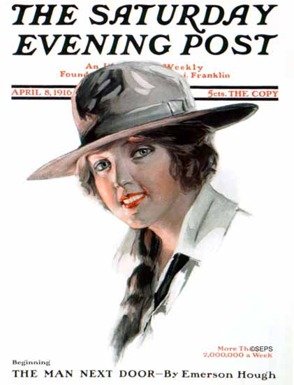 Will Grefe Cover Artist Saturday Evening Post 1916_04_08 | The Saturday Evening Post Graphic Art Covers 1892-1930