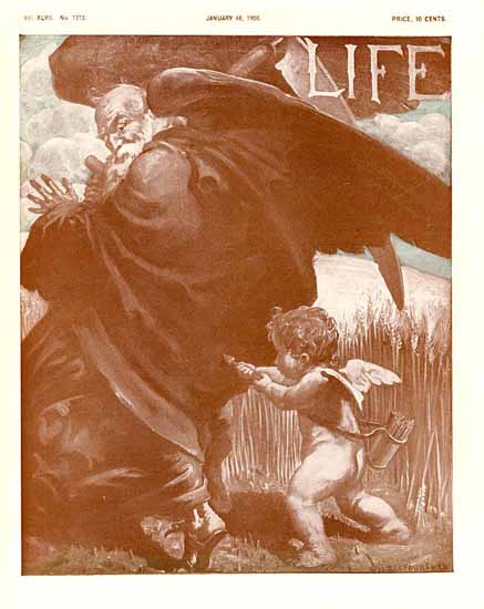 William Balfour Ker Life Humor Magazine 1906-01-18 Copyright | Life Magazine Graphic Art Covers 1891-1936