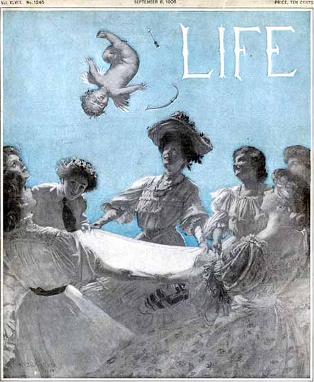 William Balfour Ker Life Humor Magazine 1906-09-06 Copyright | Life Magazine Graphic Art Covers 1891-1936