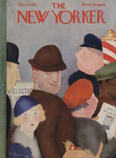 William Cotton The New Yorker 1932_11_05 Copyright | The New Yorker Graphic Art Covers 1925-1945