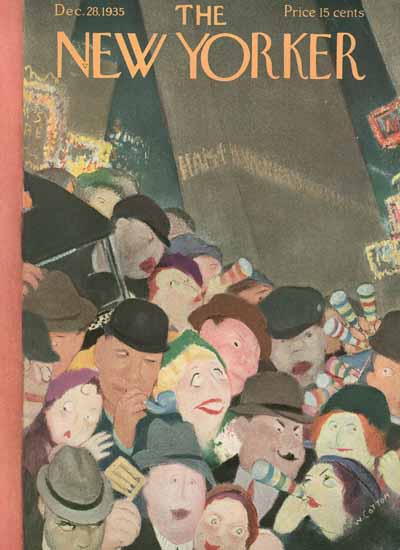 William Cotton The New Yorker 1935_12_28 Copyright | The New Yorker Graphic Art Covers 1925-1945