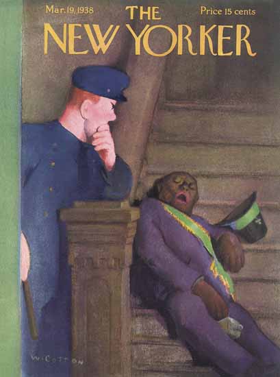 William Cotton The New Yorker 1938_03_19 Copyright | The New Yorker Graphic Art Covers 1925-1945