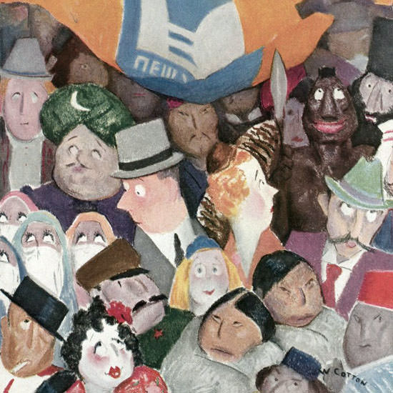 William Cotton The New Yorker 1939_05_13 Copyright crop | Best of Vintage Cover Art 1900-1970