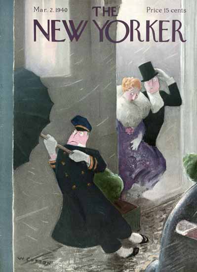 William Cotton The New Yorker 1940_03_02 Copyright | The New Yorker Graphic Art Covers 1925-1945