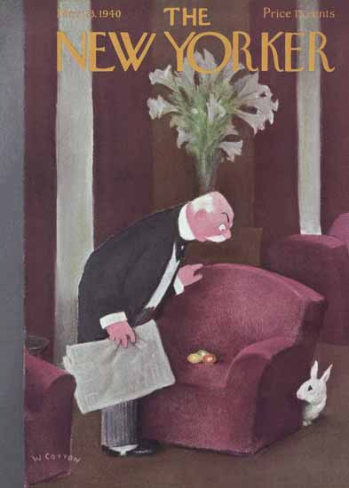 William Cotton The New Yorker 1940_03_23 Copyright | The New Yorker Graphic Art Covers 1925-1945