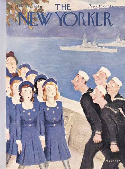 William Cotton The New Yorker 1941_10_11 Copyright | The New Yorker Graphic Art Covers 1925-1945