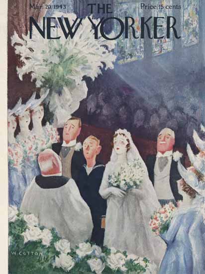 William Cotton The New Yorker 1943_03_20 Copyright | The New Yorker Graphic Art Covers 1925-1945