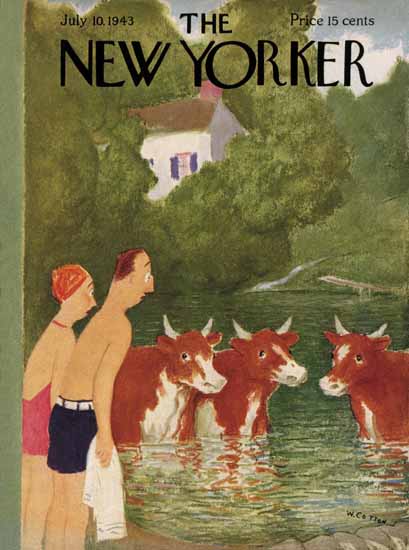 William Cotton The New Yorker 1943_07_10 Copyright | The New Yorker Graphic Art Covers 1925-1945