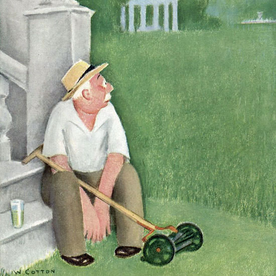 William Cotton The New Yorker 1944_06_03 Copyright crop | Best of Vintage Cover Art 1900-1970