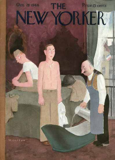 William Cotton The New Yorker 1944_10_28 Copyright | The New Yorker Graphic Art Covers 1925-1945