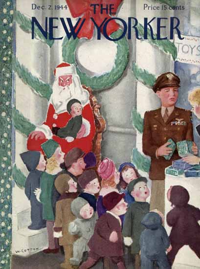 William Cotton The New Yorker 1944_12_02 Copyright | The New Yorker Graphic Art Covers 1925-1945