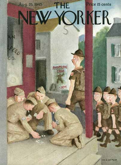 William Cotton The New Yorker 1945_08_25 Copyright | The New Yorker Graphic Art Covers 1925-1945