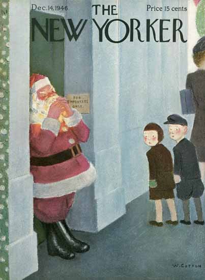 William Cotton The New Yorker 1946_12_14 Copyright | The New Yorker Graphic Art Covers 1946-1970