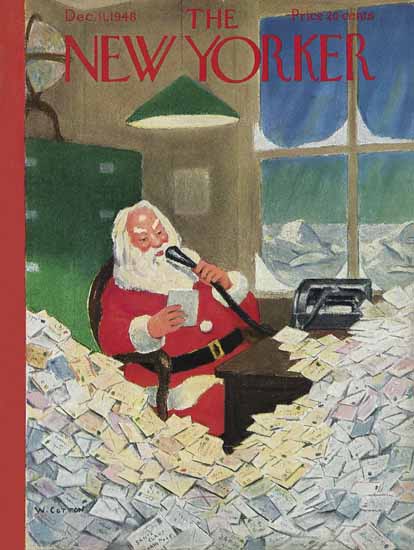 William Cotton The New Yorker 1948_12_11 Copyright | The New Yorker Graphic Art Covers 1946-1970