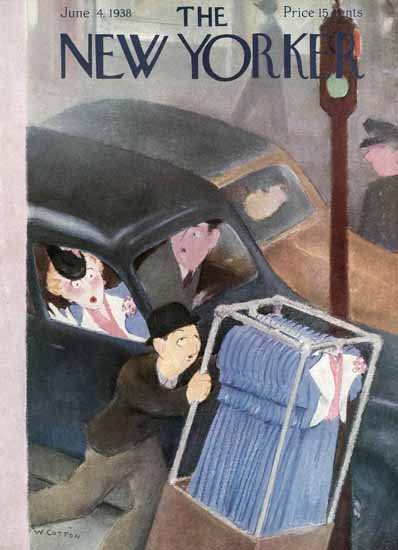 William Cotton The New Yorker Cover 1938_06_04 Copyright | The New Yorker Graphic Art Covers 1925-1945