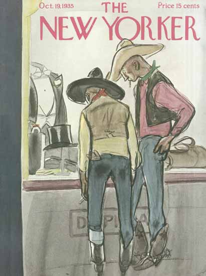 William Galbraith Crawford The New Yorker 1935_10_19 Copyright | The New Yorker Graphic Art Covers 1925-1945