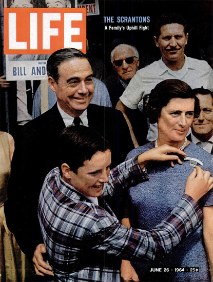 William Scranton Draft Movement 26 Jun 1964 Copyright Life Magazine | Life Magazine Color Photo Covers 1937-1970