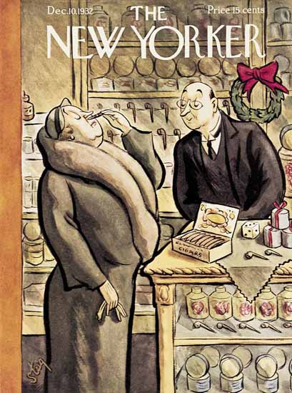 William Steig The New Yorker 1932_12_10 Copyright | The New Yorker Graphic Art Covers 1925-1945