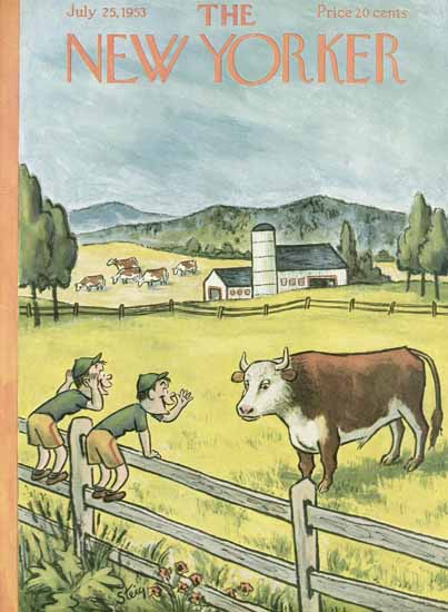 William Steig The New Yorker 1953_07_25 Copyright | The New Yorker Graphic Art Covers 1946-1970