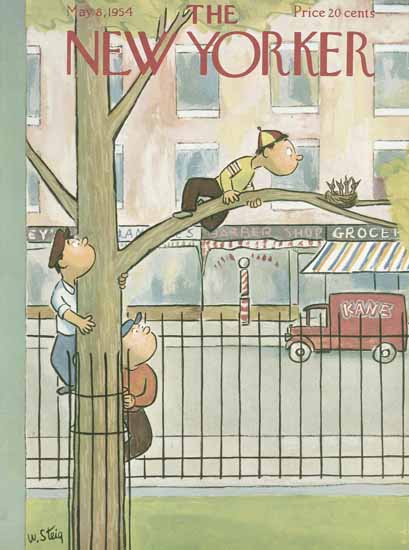 William Steig The New Yorker 1954_05_08 Copyright | The New Yorker Graphic Art Covers 1946-1970