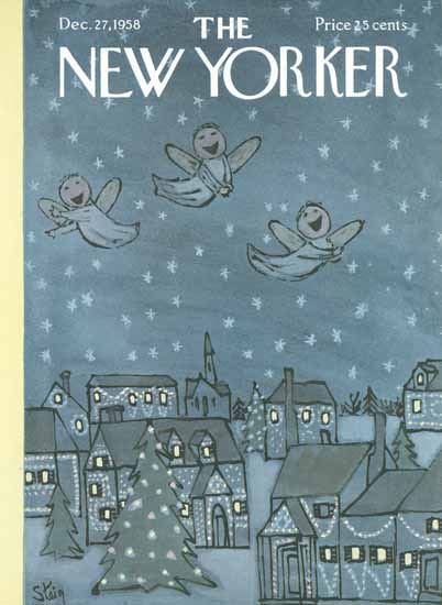 William Steig The New Yorker 1958_12_27 Copyright | The New Yorker Graphic Art Covers 1946-1970