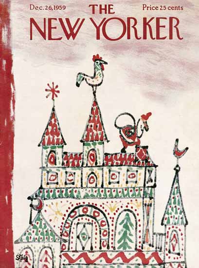 William Steig The New Yorker 1959_12_26 Copyright | The New Yorker Graphic Art Covers 1946-1970