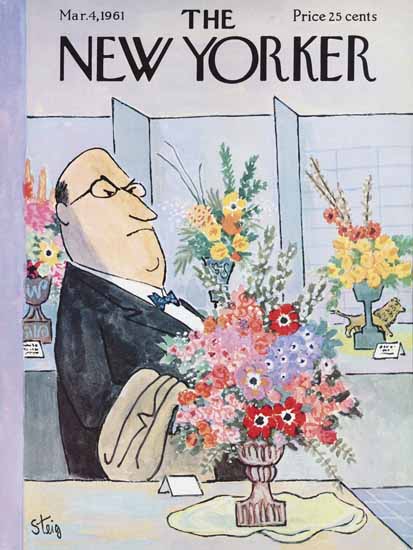 William Steig The New Yorker 1961_03_04 Copyright | The New Yorker Graphic Art Covers 1946-1970