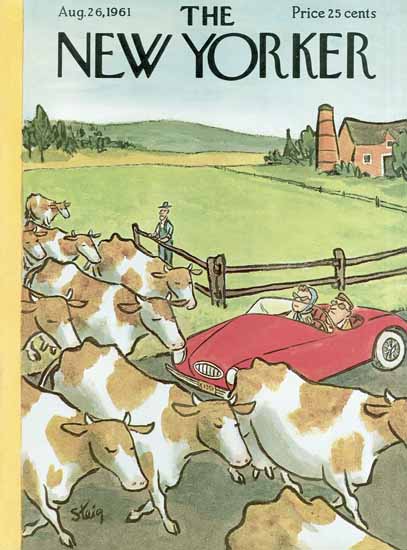 William Steig The New Yorker 1961_08_26 Copyright | The New Yorker Graphic Art Covers 1946-1970