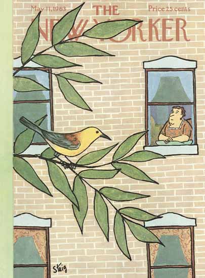 William Steig The New Yorker 1963_05_11 Copyright | The New Yorker Graphic Art Covers 1946-1970