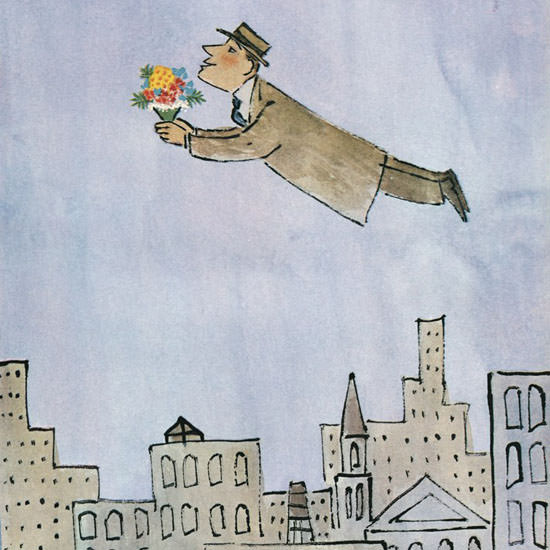 William Steig The New Yorker 1964_02_15 Copyright crop | Best of Vintage Cover Art 1900-1970