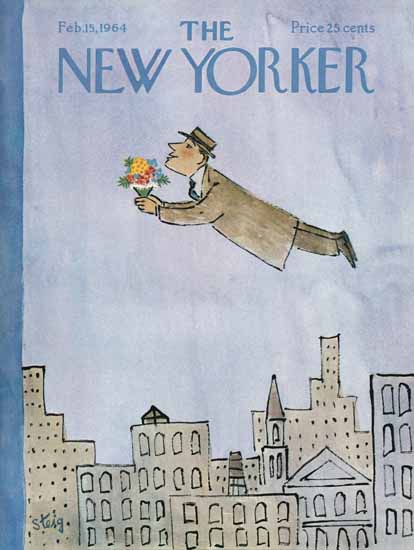 William Steig The New Yorker 1964_02_15 Copyright | The New Yorker Graphic Art Covers 1946-1970