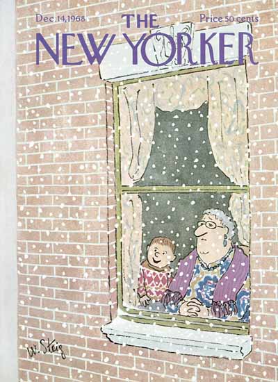 William Steig The New Yorker 1968_12_14 Copyright | The New Yorker Graphic Art Covers 1946-1970