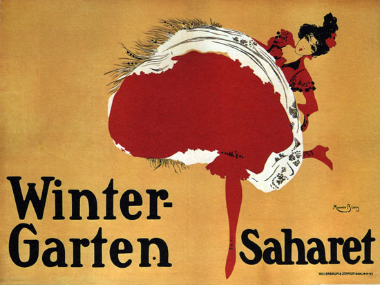 Winter-Garten Saharet Berlin Germany Cabaret | Sex Appeal Vintage Ads and Covers 1891-1970