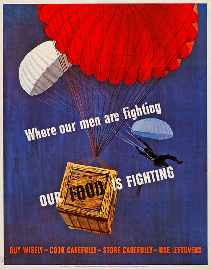 Wisley Food Where Our Men Are Fighting | Vintage War Propaganda Posters 1891-1970