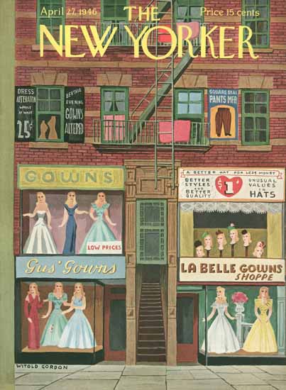 Witold Gordon The New Yorker 1946_04_27 Copyright | The New Yorker Graphic Art Covers 1946-1970