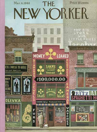 Witold Gordon The New Yorker 1948_03_06 Copyright | The New Yorker Graphic Art Covers 1946-1970