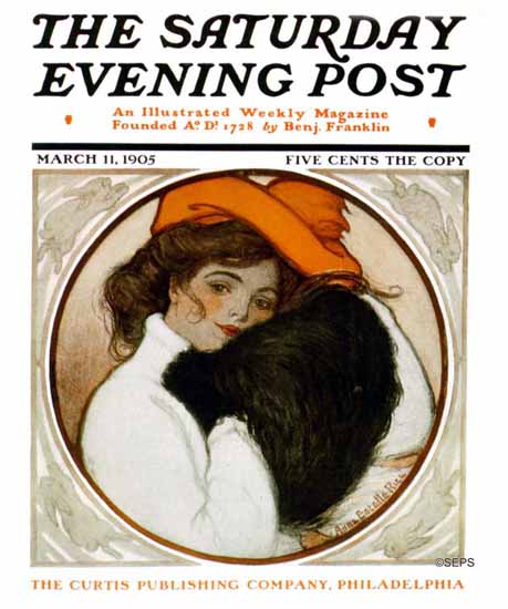 WomenArt Anne Estelle Rice Cover Saturday Evening Post 1905_03_11 | 69 Women Cover Artists and 826 Covers 1902-1970