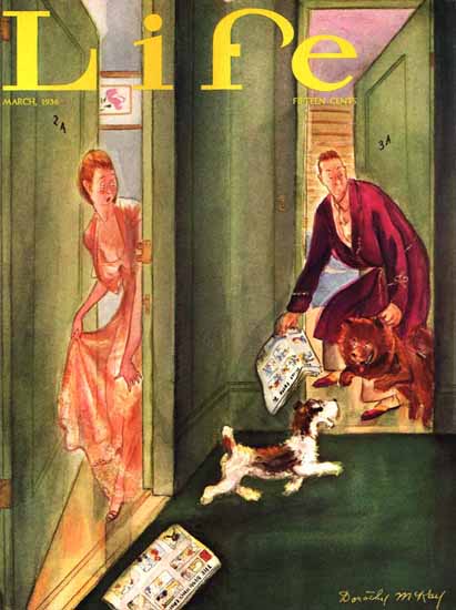 WomenArt Dorothy McKay Cover Life Magazine 1936-03 Copyright | 69 Women Cover Artists and 826 Covers 1902-1970