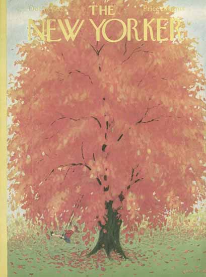 WomenArt Edna Eicke Cover The New Yorker 1952_10_18 Copyright | 69 Women Cover Artists and 826 Covers 1902-1970