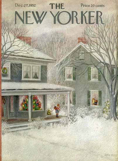 WomenArt Edna Eicke Cover The New Yorker 1952_12_27 Copyright | 69 Women Cover Artists and 826 Covers 1902-1970