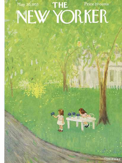 WomenArt Edna Eicke Cover The New Yorker 1953_05_30 Copyright | 69 Women Cover Artists and 826 Covers 1902-1970