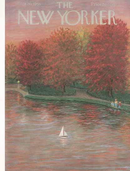 WomenArt Edna Eicke Cover The New Yorker 1956_10_20 Copyright | 69 Women Cover Artists and 826 Covers 1902-1970