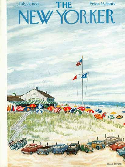 WomenArt Edna Eicke Cover The New Yorker 1957_07_27 Copyright | 69 Women Cover Artists and 826 Covers 1902-1970