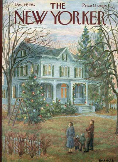 WomenArt Edna Eicke Cover The New Yorker 1957_12_14 Copyright | 69 Women Cover Artists and 826 Covers 1902-1970