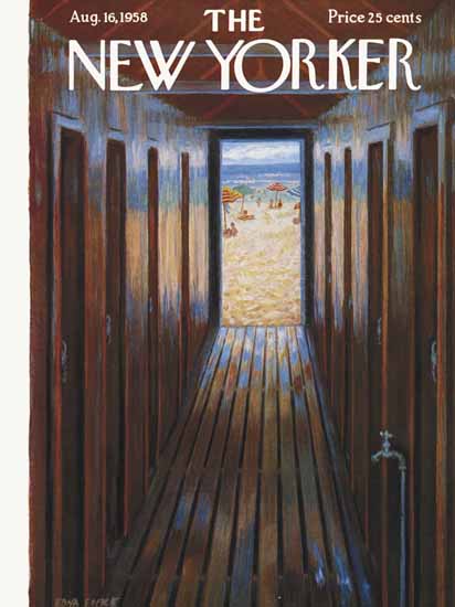 WomenArt Edna Eicke Cover The New Yorker 1958_08_16 Copyright | 69 Women Cover Artists and 826 Covers 1902-1970